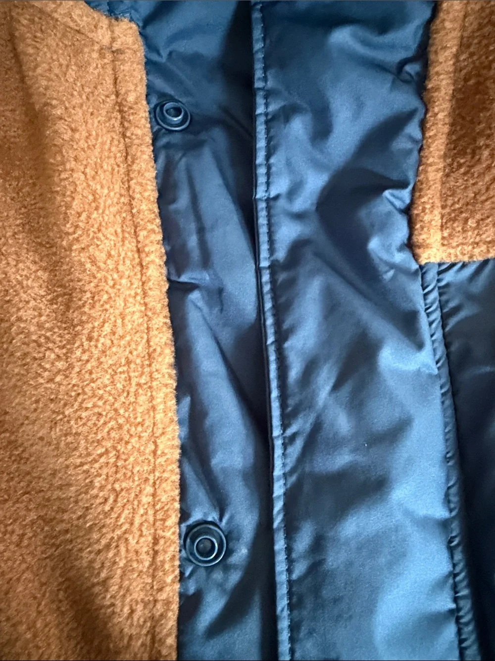 The North Face Kids Navy and Rust Fleece Jacket